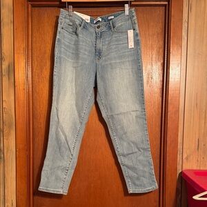 Nine West Light Blue Straight Leg Crop Jeans